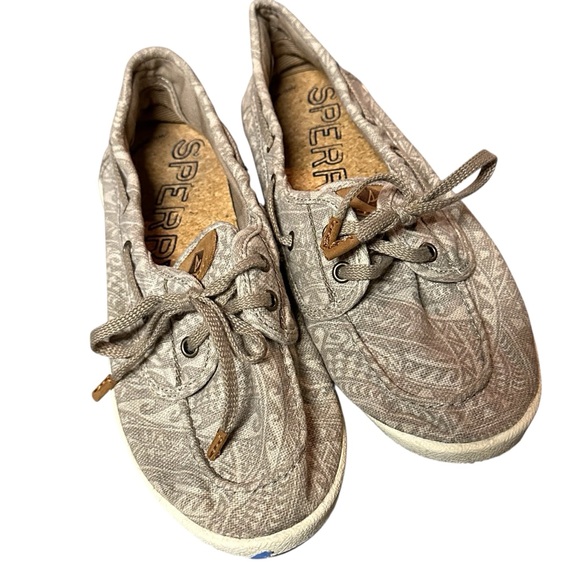 Women’s Sperry Drift Hale Tribal Patterned Boat Shoes - Size 7 - Picture 2 of 11
